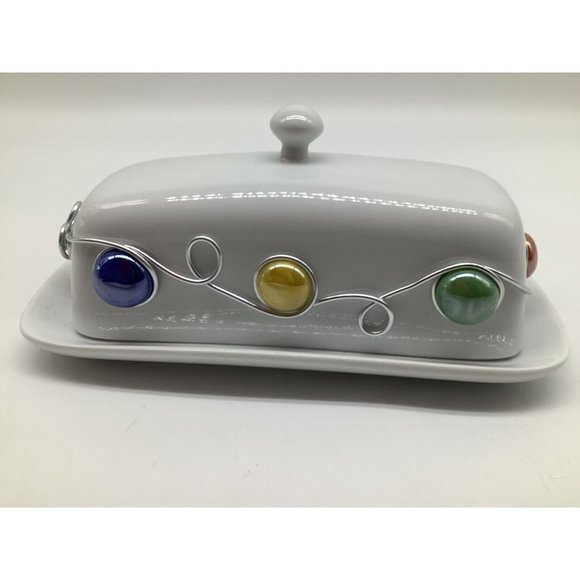 Cordon Blue BIA Jeweled Butter Dish - Picture 4 of 14